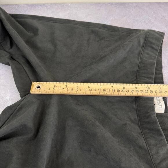 Talbots Pants Women's 10p Petite Gray Faux Suede Leggings Pull On - Picture 5 of 8